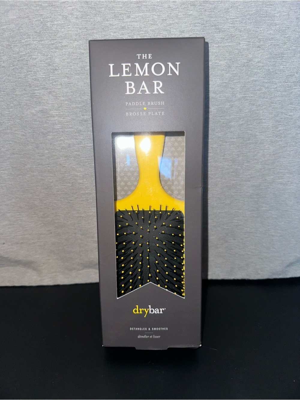 Drybar the Lemon Bar Paddle Brush for Dry or Wet Hair Detangles Smoothes Soft